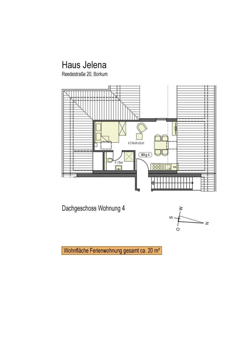 Haus Jelena Appartement 4 Borkum Εξωτερικό φωτογραφία